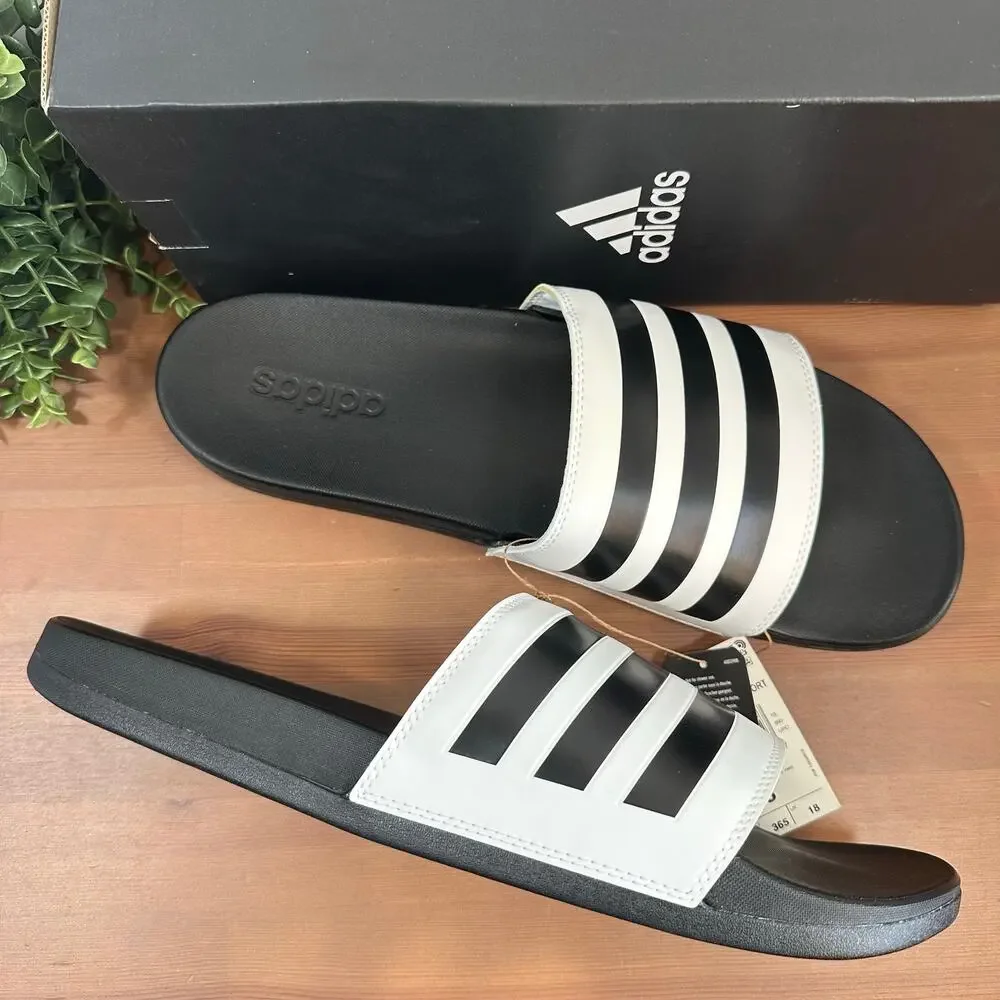 Adidas Adilette Comfort Slides Sandals Men's Size 18